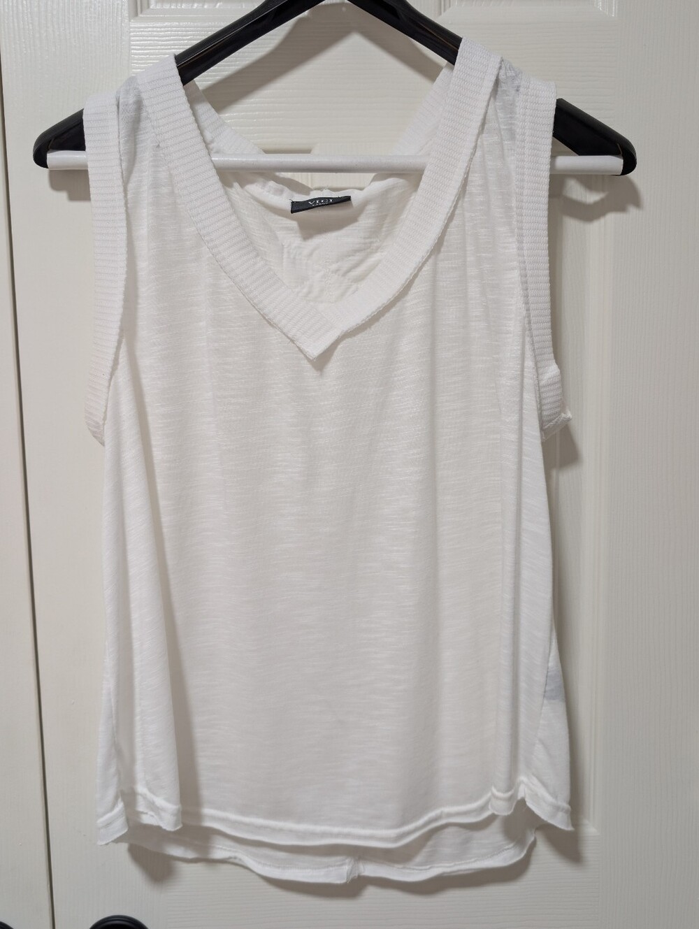 Vici White V-neck Tank Top